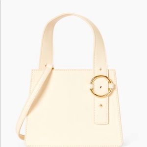 JUSTFAB The Circle Mini Bag Bone New With Tags